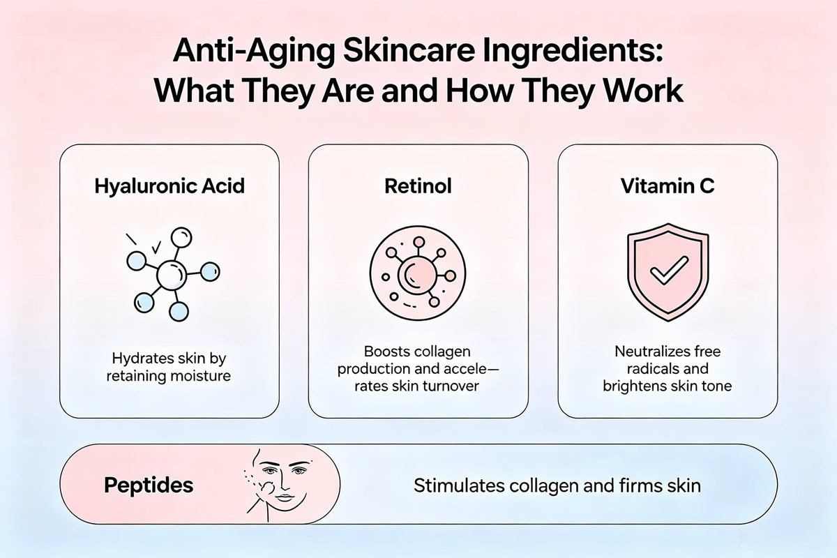 Anti-Aging Skincare Ingredients: What They Are and How They Work
