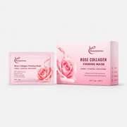 Beautyturess Roz-Kolagena Vizaĝmasko | 8g × 16 Saketoj | Kontraŭaĝa & Pleniga