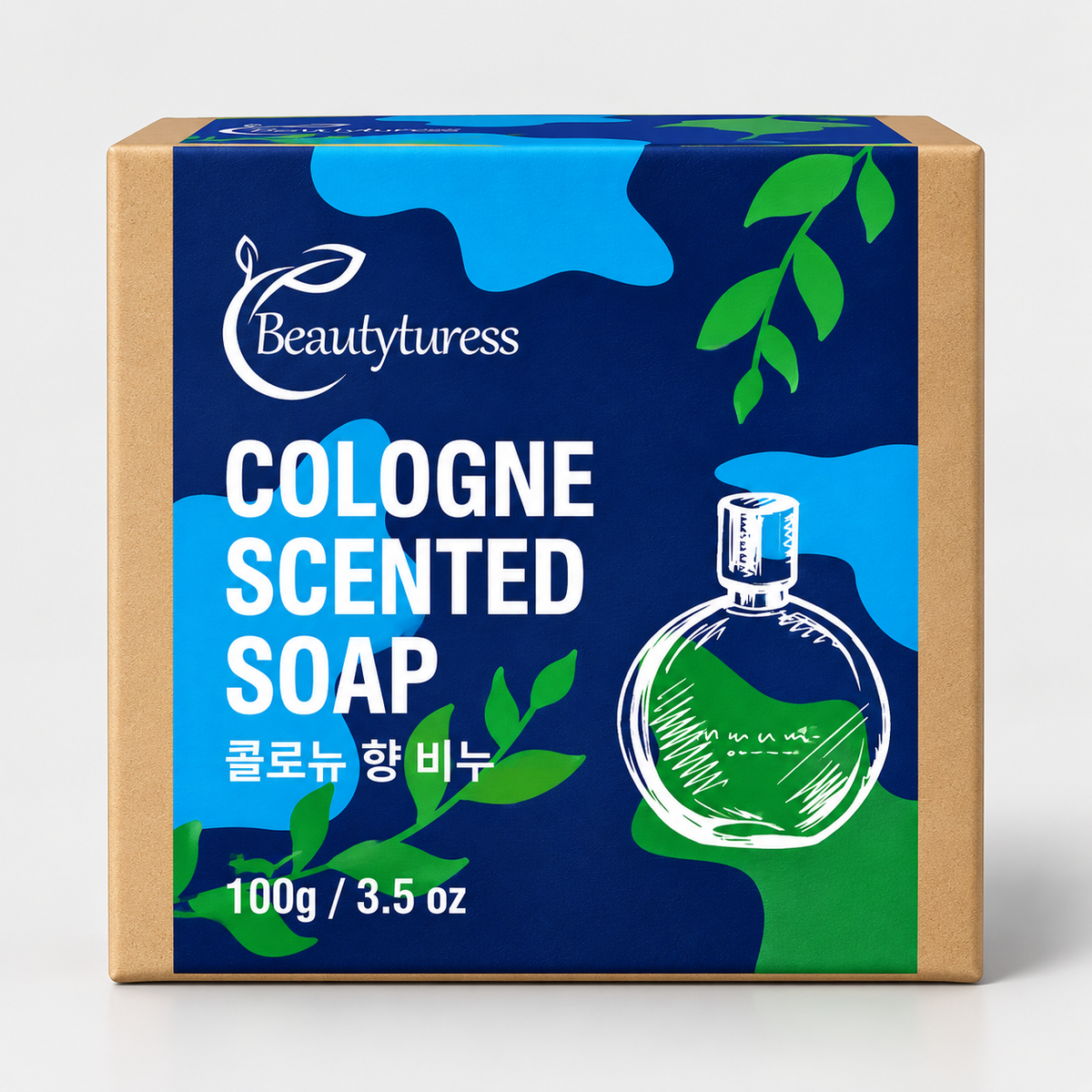 Beautyturess Cologne-Scented Handmade Soap (100g)