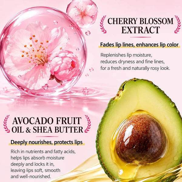 Beautyturess Romantic Cherry Blossom Moisturizing Lip Balm (1.6g)