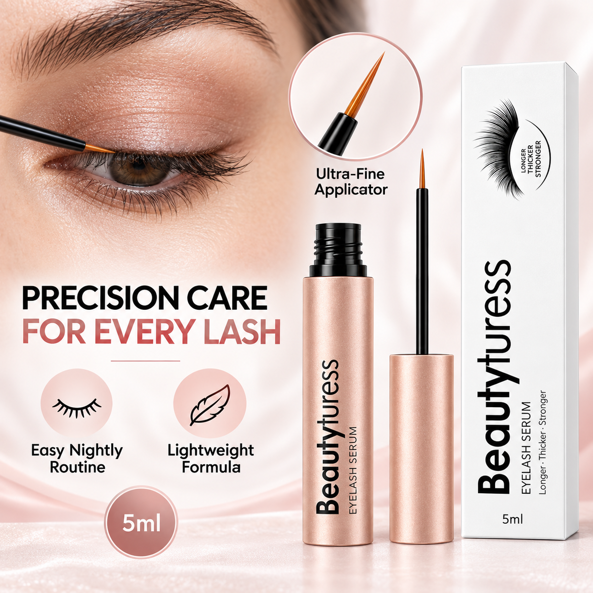 Beautyturess-serumo por kreskigo de okulharoj 5ml