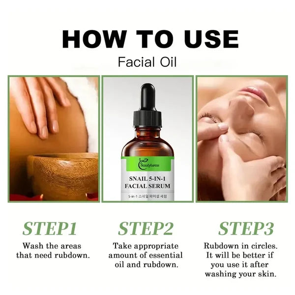 Beautyturess Snail 5-in-1 Facial Serum（60ml）