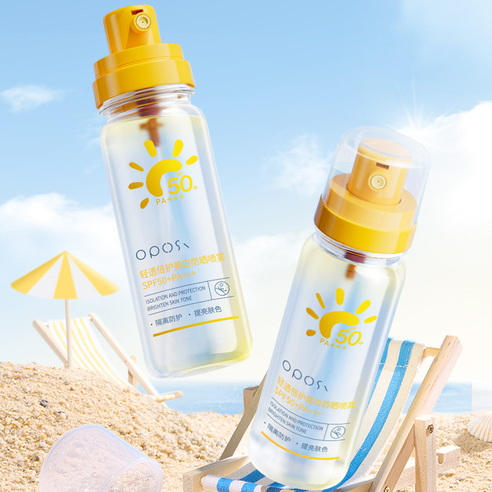 OPOS Lightweight & High-Protection Whitening Sunscreen Spray (100ml)