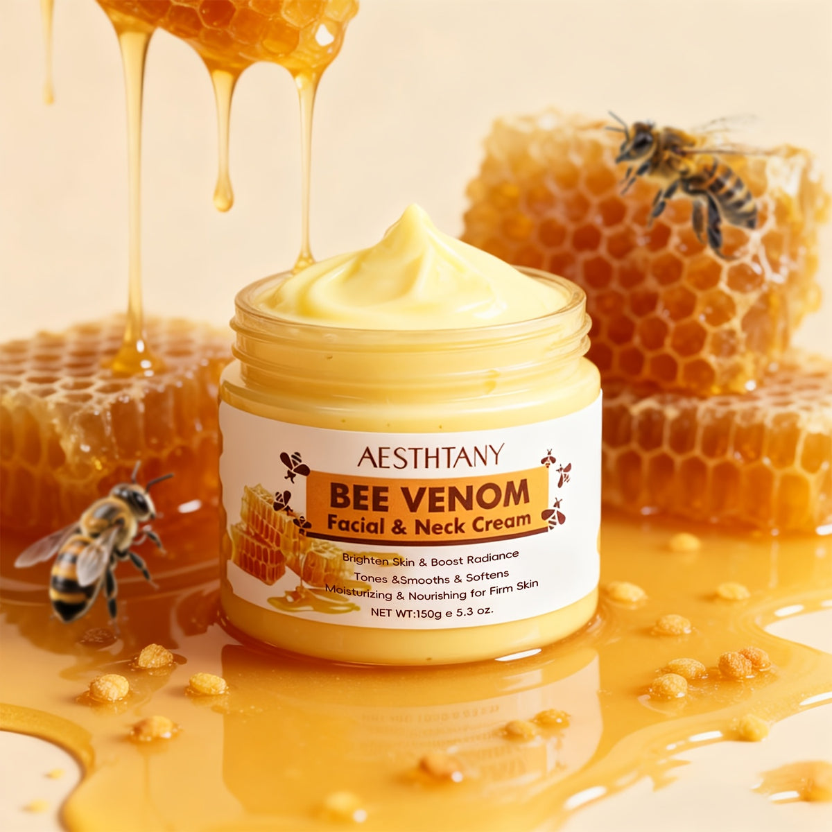 AESTHTANY Bee Venom Facial and Neck Care Cream（150g）