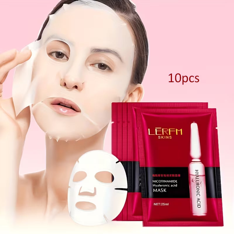 3-peca Mirtila Glutationa Nikotinamida Ampola Hialuron-acida Masko 25ml * 10 folioj LNFKDS15526