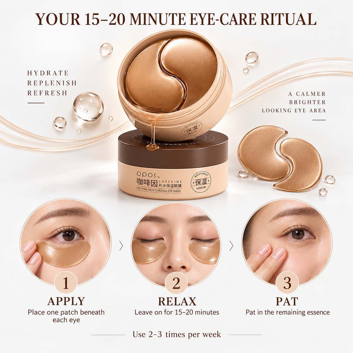 Opus Kafo-Infuzita Humidiga Okulmasko