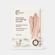 Beautyturess Niacinamide & Goat Milk Silky Moisturizing Foot Mask (50g * 1 pair)