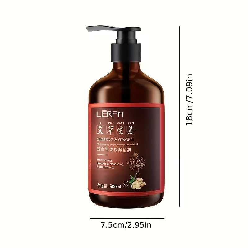 LĒRFM Five-Ginseng & Ginger Massage Essential Oil (500ml)