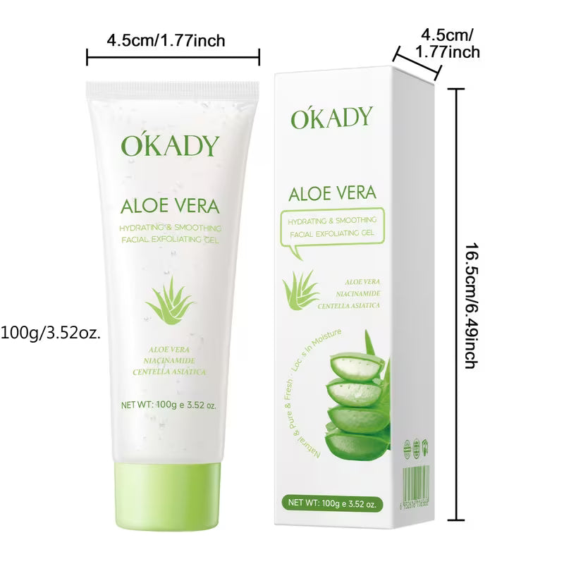 O'KADY Aloe Vera Facial Exfoliating Gel (100g)