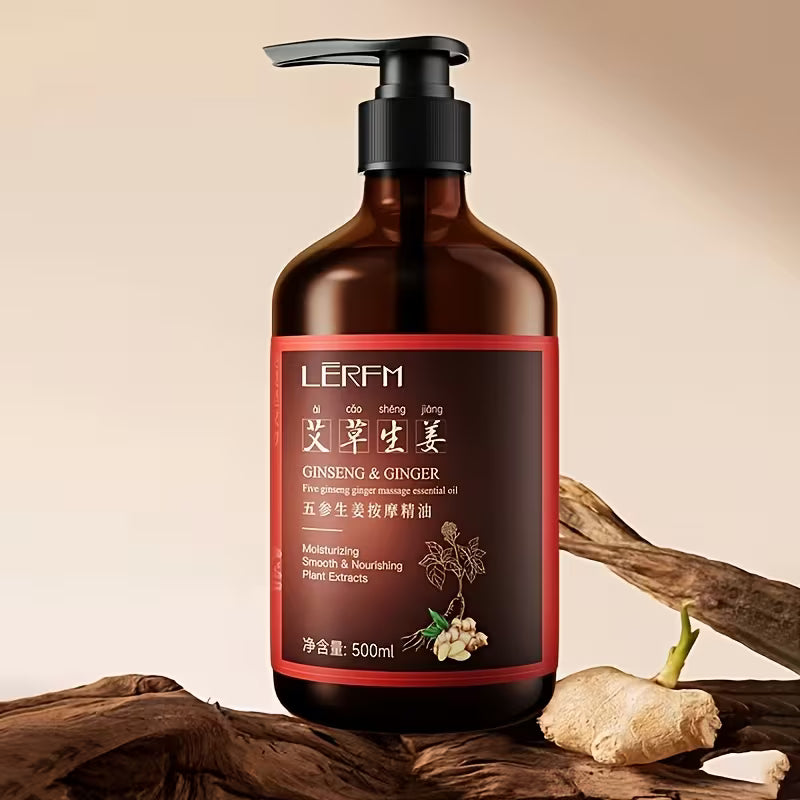 LĒRFM Five-Ginseng & Ginger Massage Essential Oil (500ml)