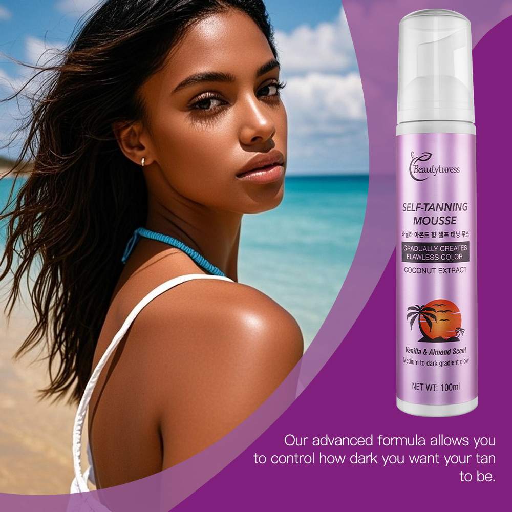 Beautyturess Vanilla Almond Self-Tanning Mousse (100ml)