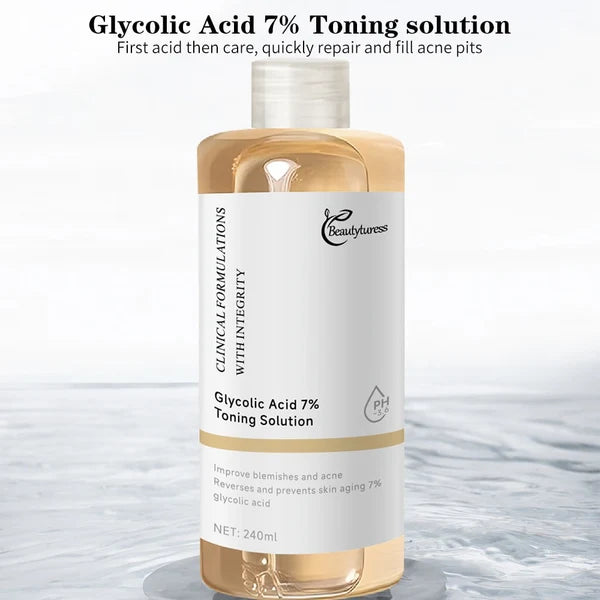 Beautyturess Glikolacida Vizaĝtonigilo (AHA) – 240ml