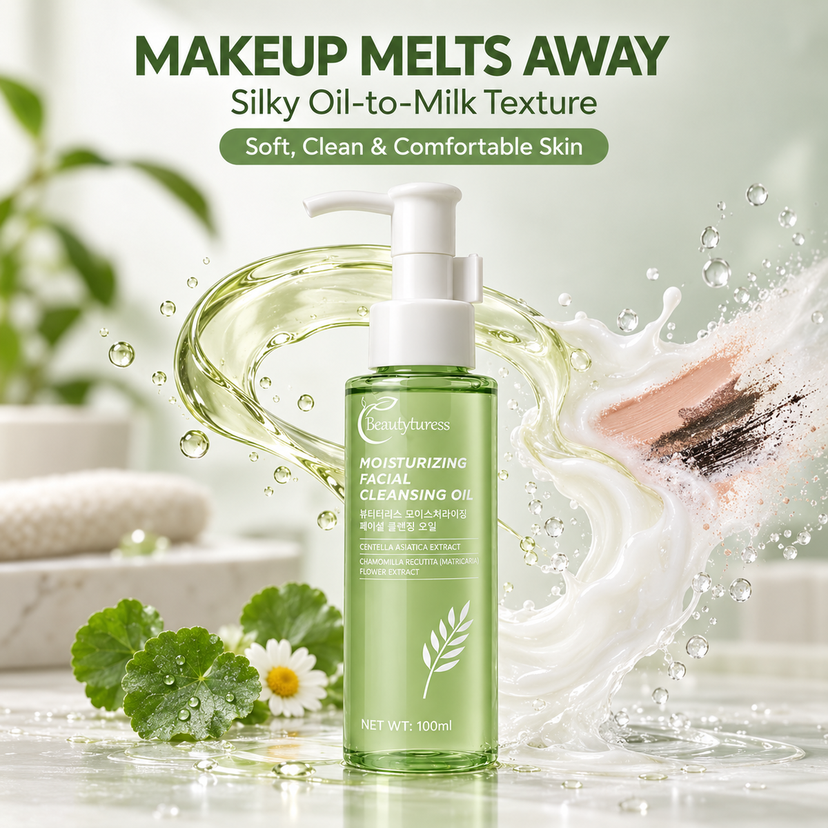 Beautyturess Humidiga Ŝminkforiga Oleo