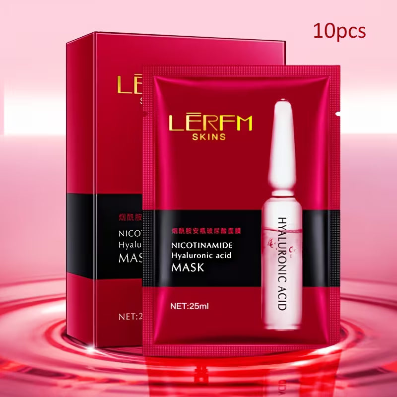 3-peca Mirtila Glutationa Nikotinamida Ampola Hialuron-acida Masko 25ml * 10 folioj LNFKDS15526