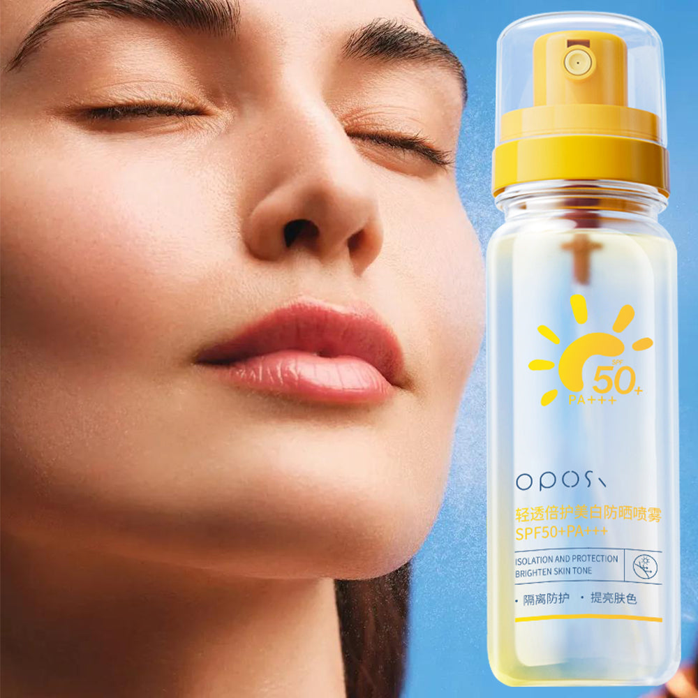 OPOS Lightweight & High-Protection Whitening Sunscreen Spray (100ml)