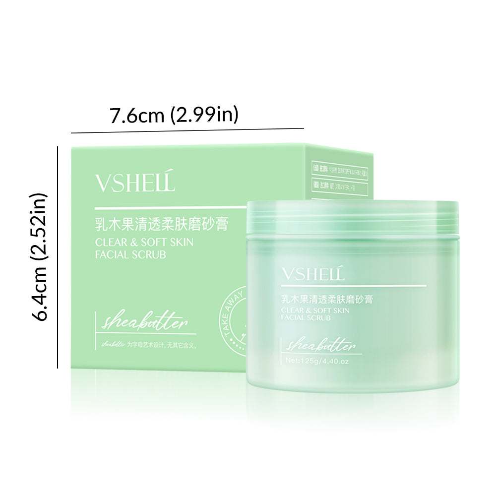 VSHELL Shea Butter Clarifying & Softening Scrub (125g)