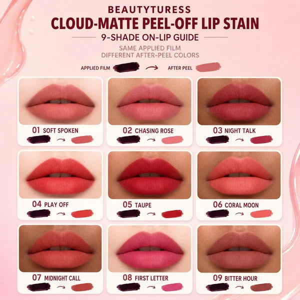 Beautyturess Long-Lasting Cloud-Matte Lip Glaze (3.5ml)