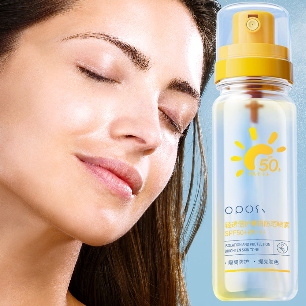 OPOS Lightweight & High-Protection Whitening Sunscreen Spray (100ml)