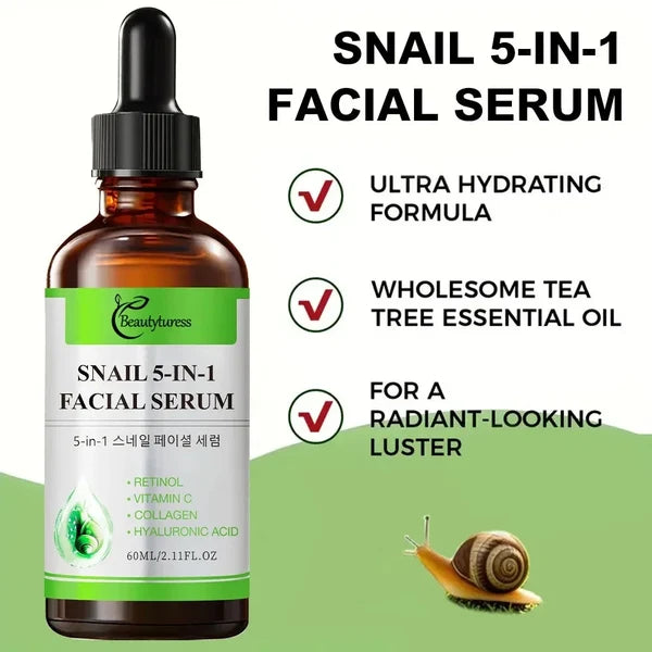 Beautyturess Snail 5-in-1 Facial Serum（60ml）
