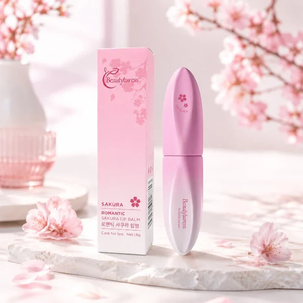 Beautyturess Romantic Cherry Blossom Moisturizing Lip Balm (1.6g)