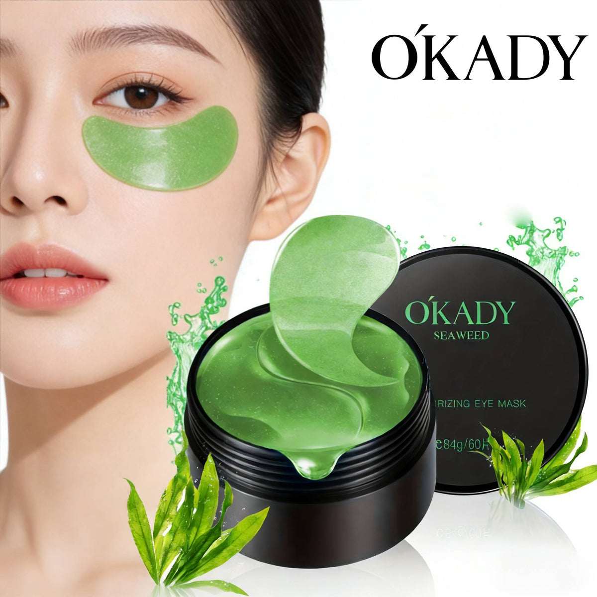 O′KADY Seaweed Hydrating & Brightening Eye Masks (84g/60 patches)