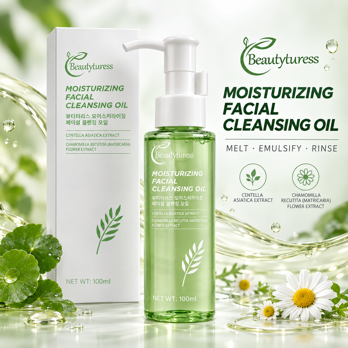 Beautyturess Humidiga Ŝminkforiga Oleo