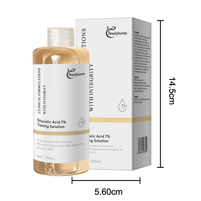 Beautyturess Glikolacida Vizaĝtonigilo (AHA) – 240ml