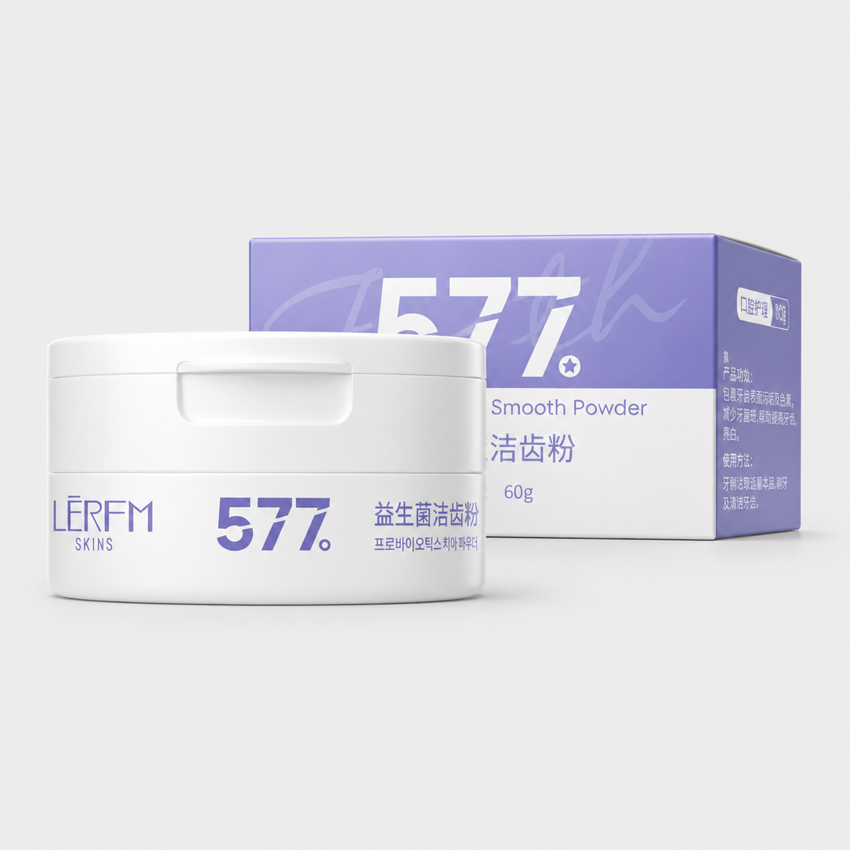 LĒRFM SKINS Probiotic Whitening Tooth Powder (50g)