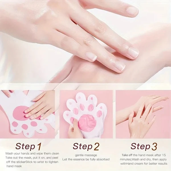 Beautyturess Goat Milk & Niacinamide Cat-Paw Hand Mask (40g)